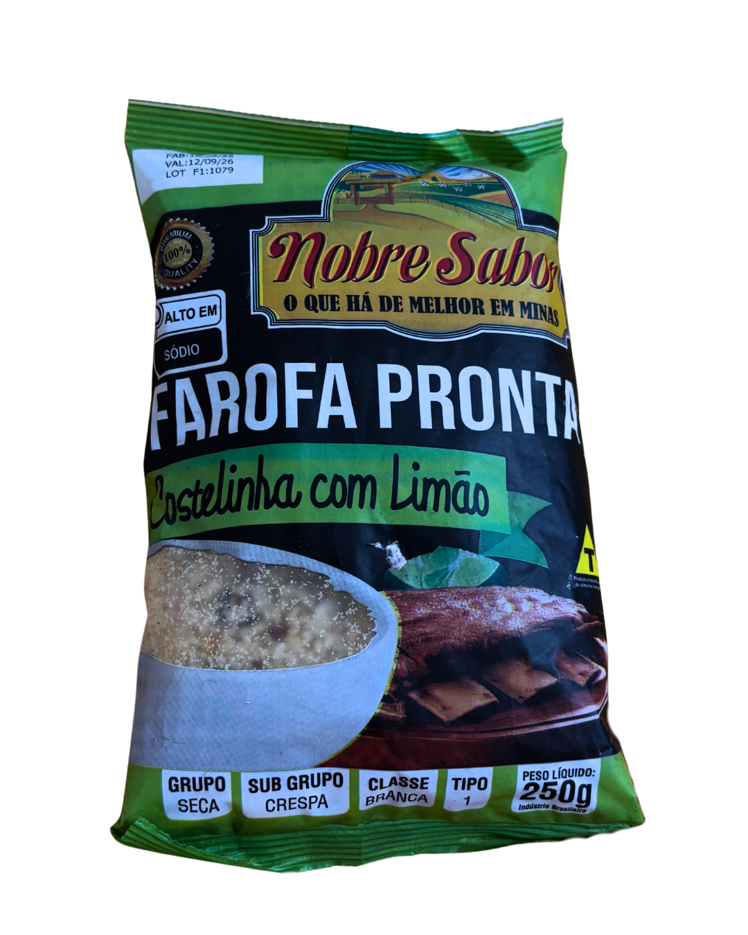 farofa pronta nobre sabor 400g farofa pronta nobre sabor 400g