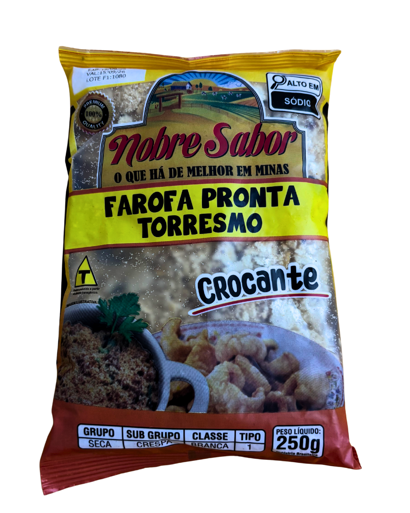 farofa pronta nobre sabor 400g farofa pronta nobre sabor 400g