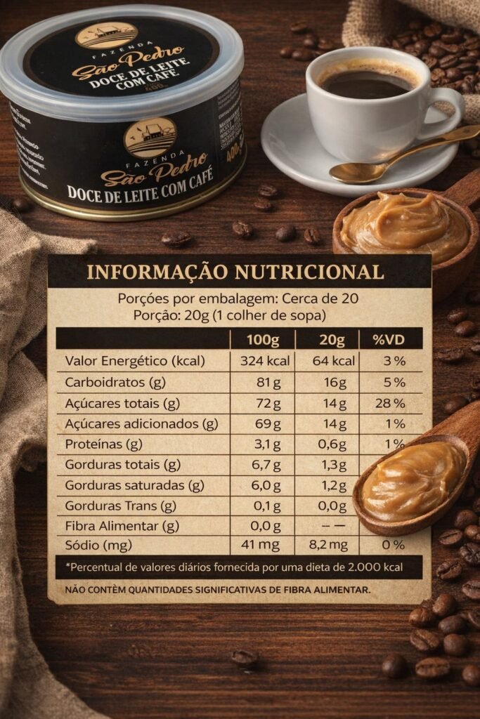 doce de leite com café – fazenda são pedro | 400g